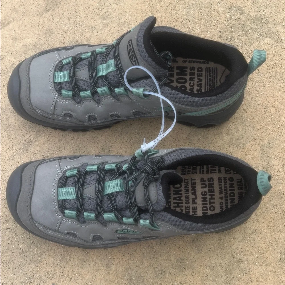 KEEN Targhee IV Waterproof Granite Green Hiking Shoes Women's Size 9 NWOB
